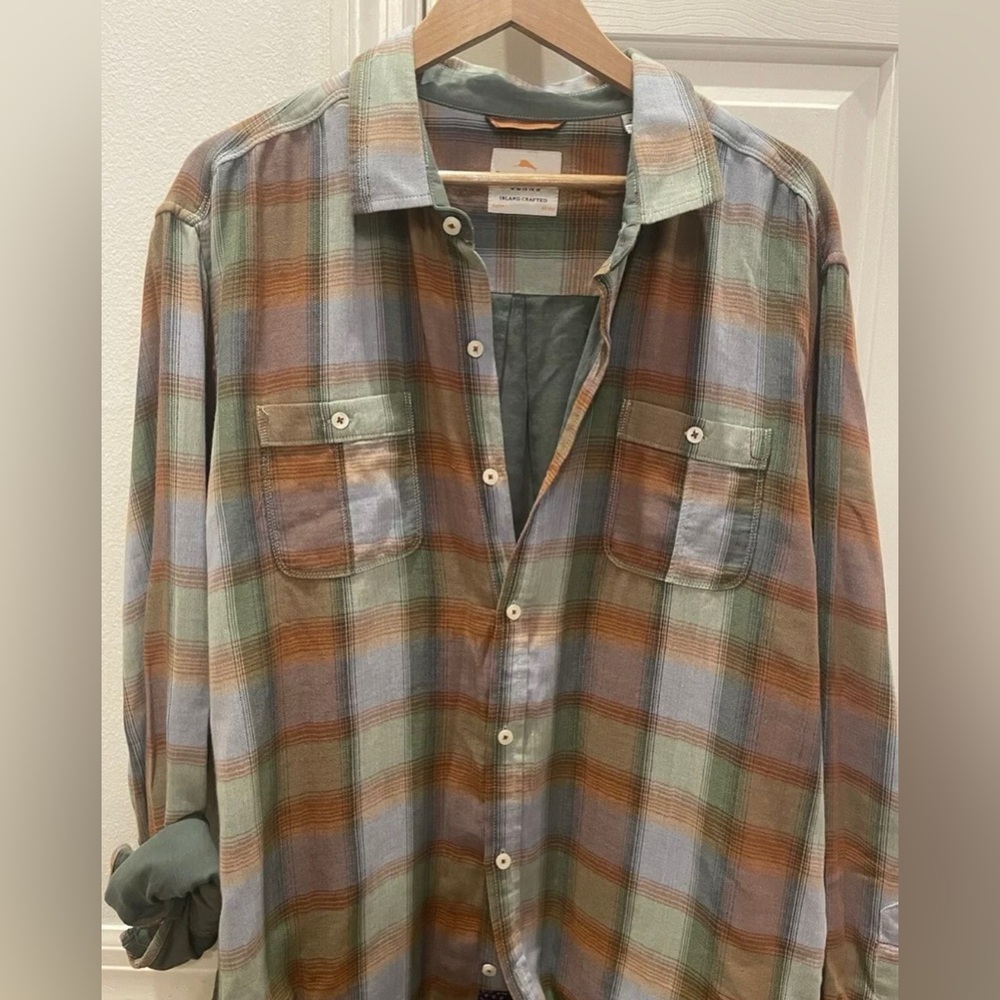 Tommy Bahama Plaid Button Up